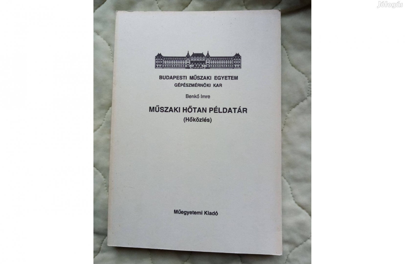 Műszaki Hőtan Hőközlés példatár BME jegyzet