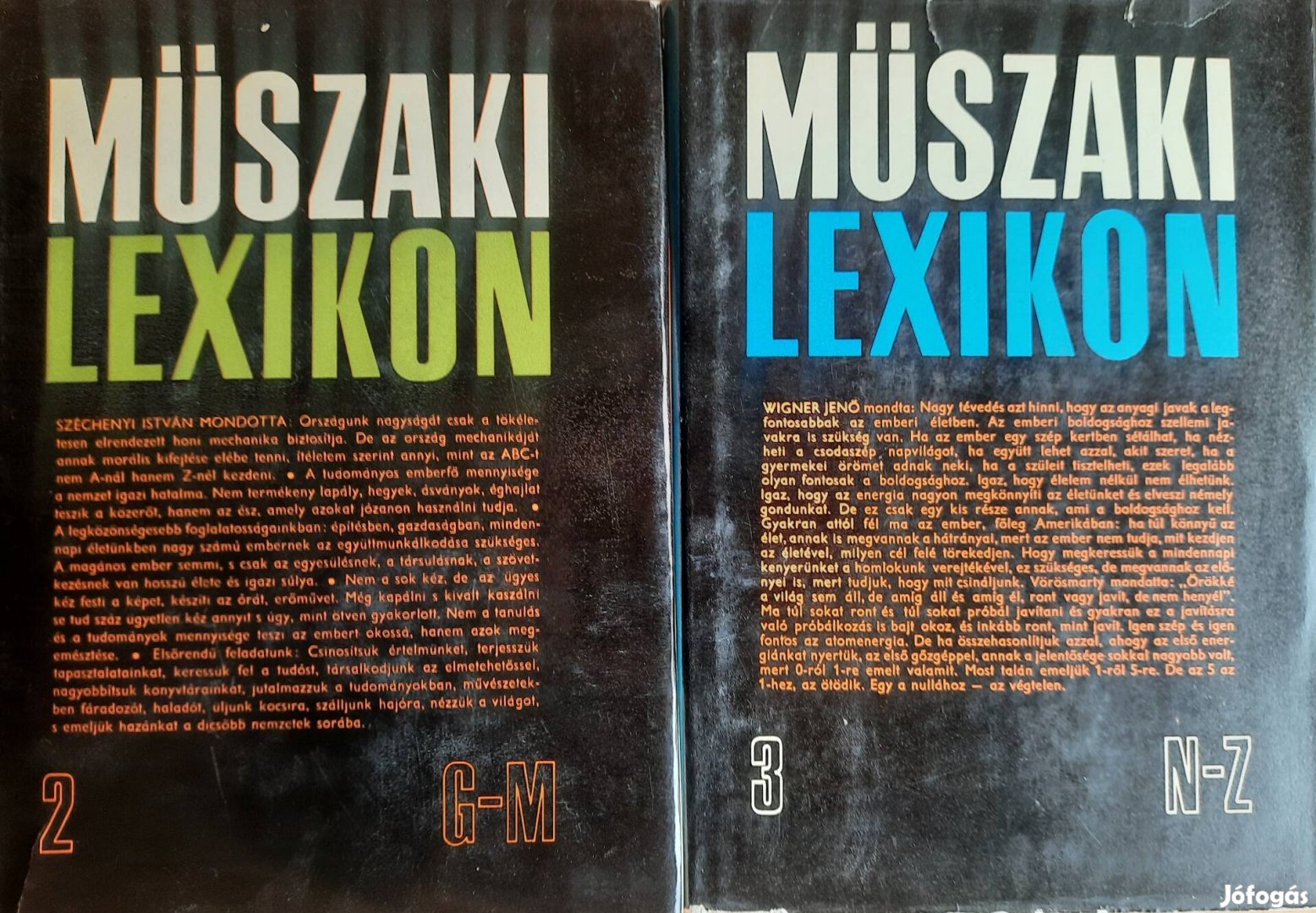 Műszaki lexikon 2 kötete eladó