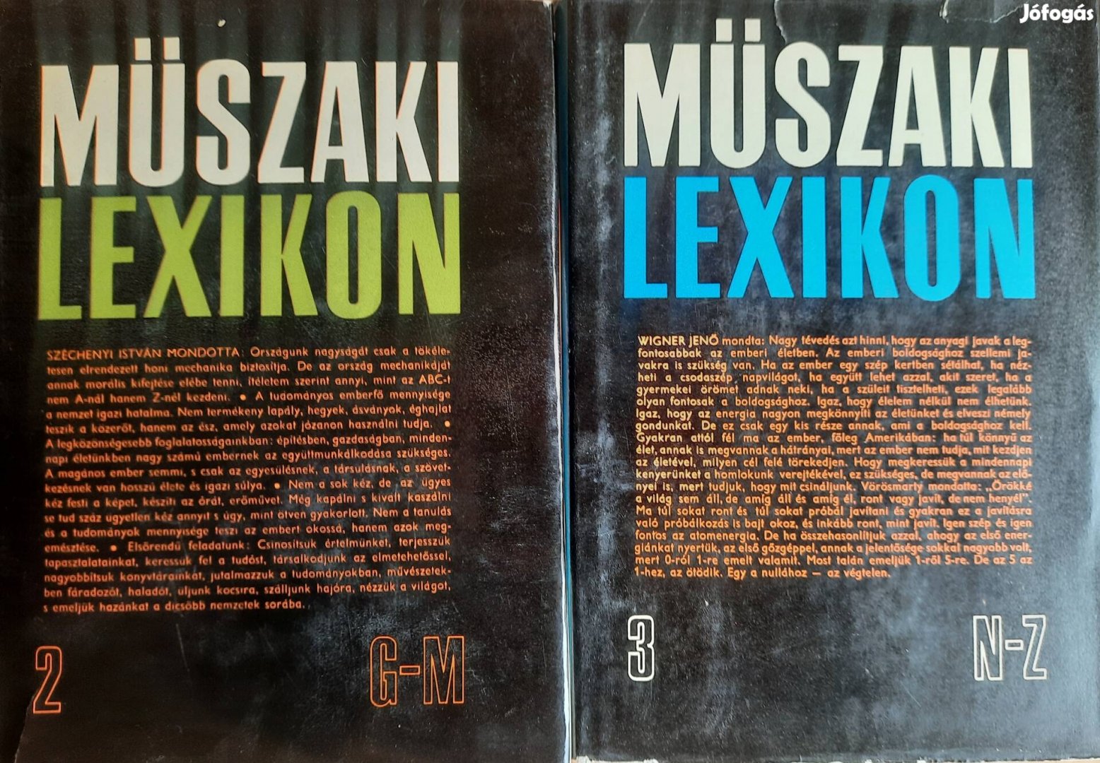 Műszaki lexikon 2 kötete eladó 