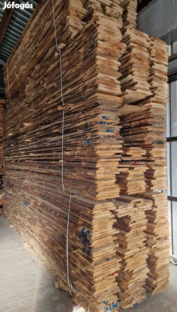 Műszárított szélezetlen borovi deszka 25 mm vastag 3-4-5 méter hosszú