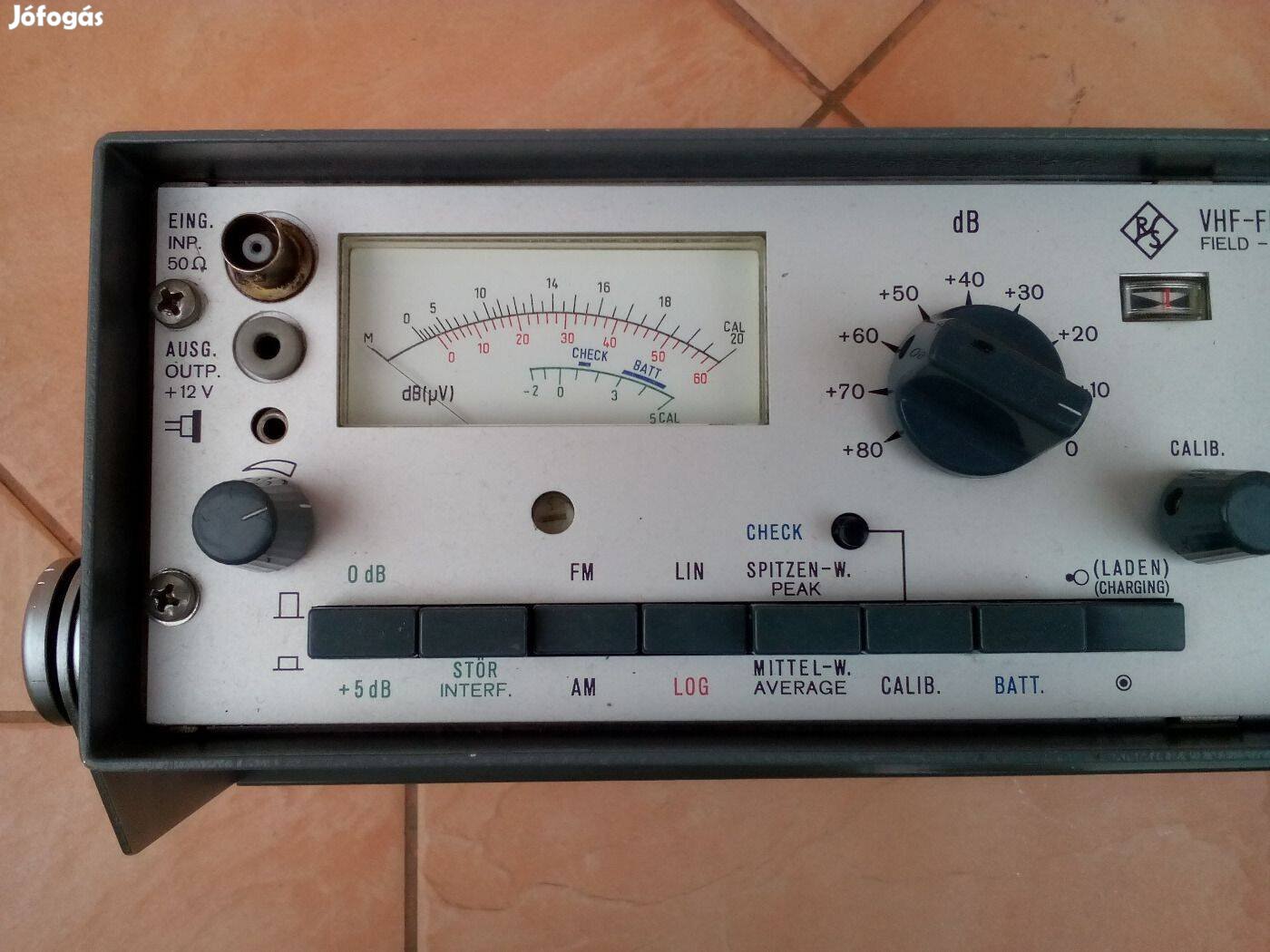 Műszer! Rohde & Schwarz Hfv mérővevö 25 -300 MHz AM- FM