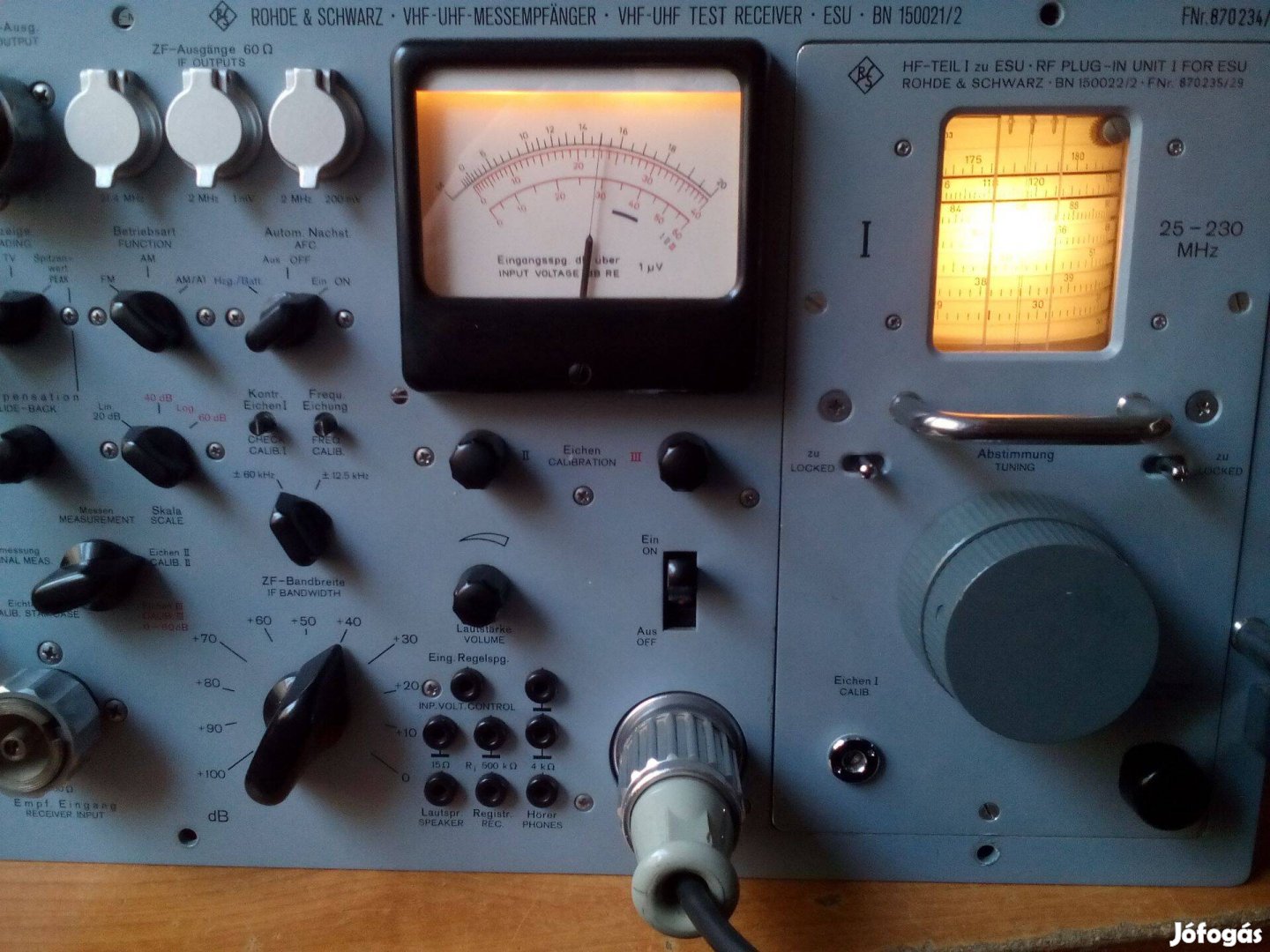 Müszer, mérövevö Rohde Schwarz ESU BN150021/2 )