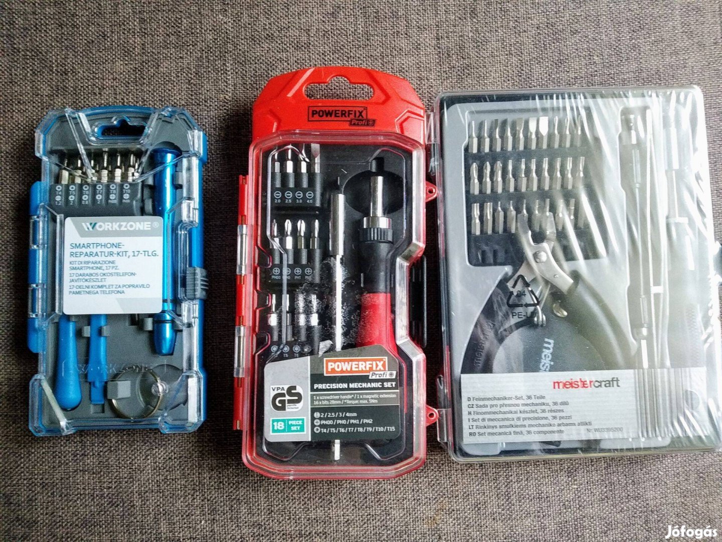Műszerész Szerszám Csavarhúzó BIT Készlet,Új Powerfix-Parkside Megálla