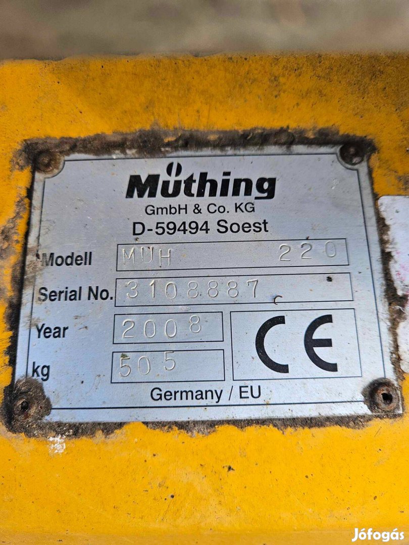 Müthing 2.2 mulcsozó eladó