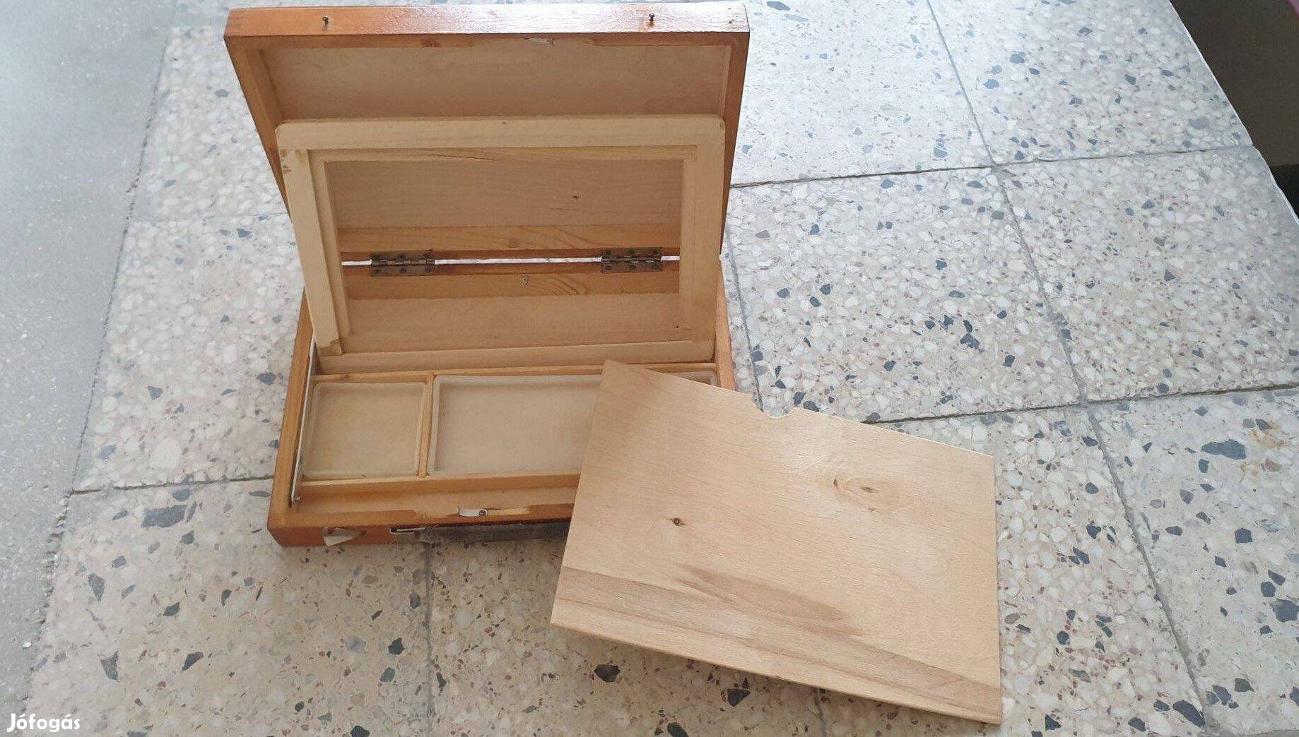 Művész festéktartó koffer, doboz