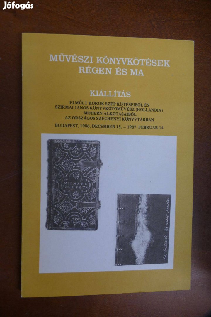 Művészi könyvkötések régen és ma kiállítási katalógus