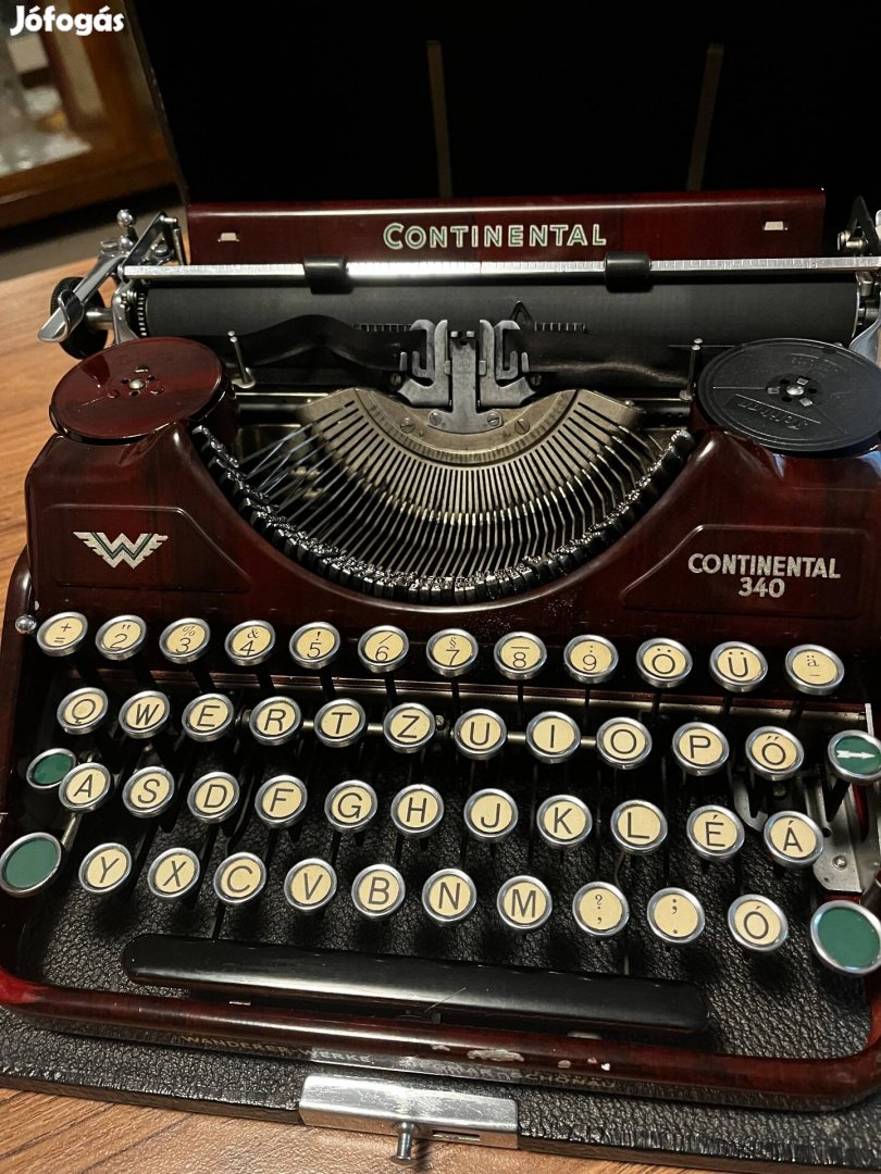 Muzeális Continental működőképes írógép