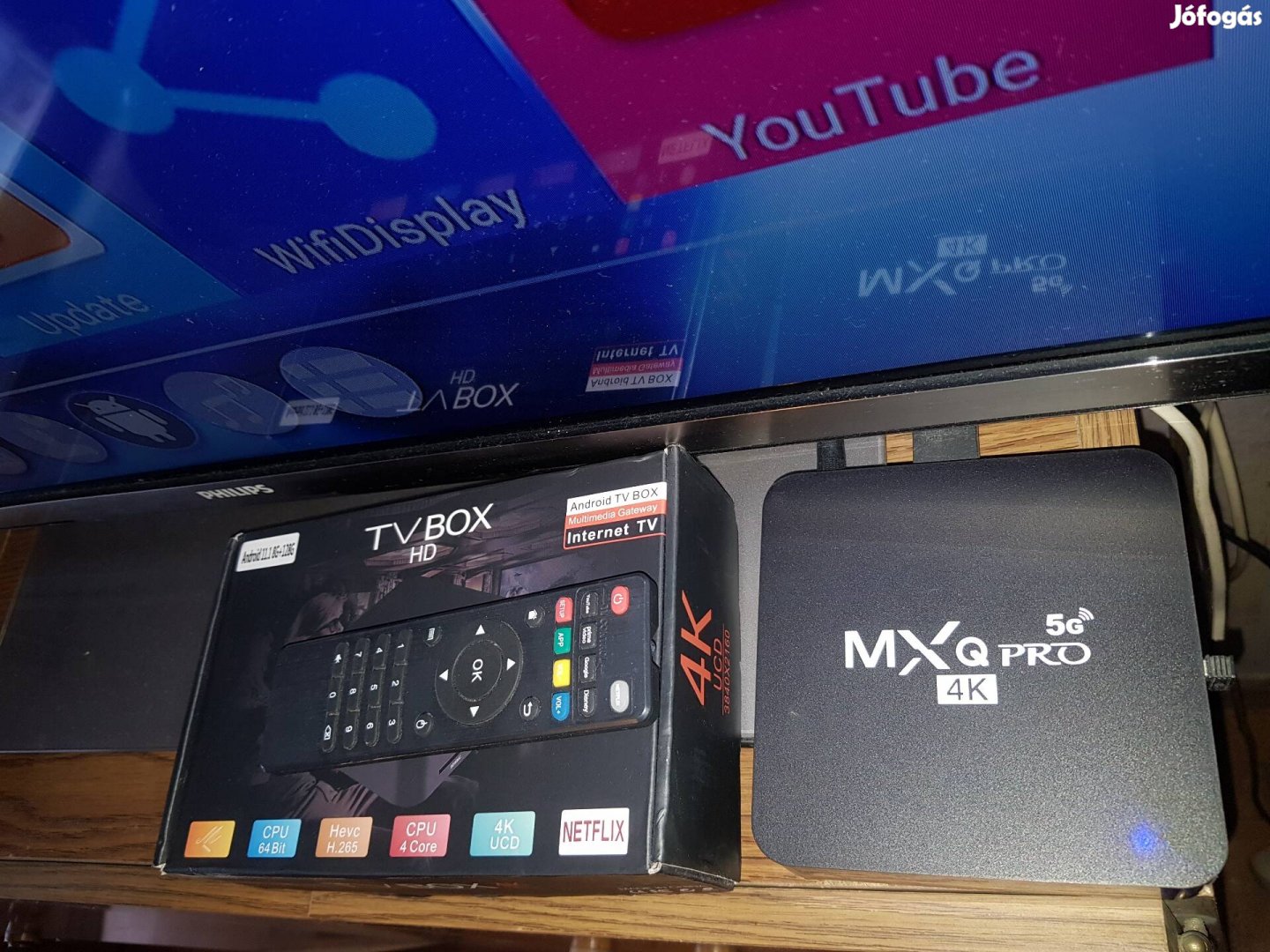 Mxq pro 5g 4K android 11 8G + 128G tv okosító box