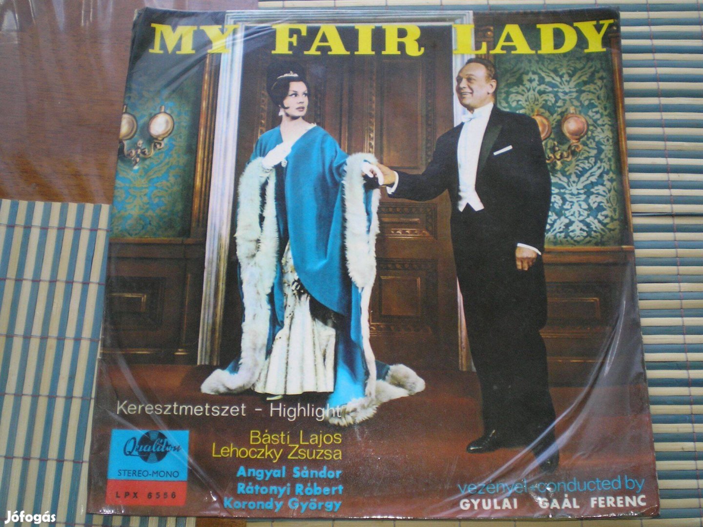 My Fair Lady bakelit lemez LP Lehoczky Zsuzsa Básti Lajos
