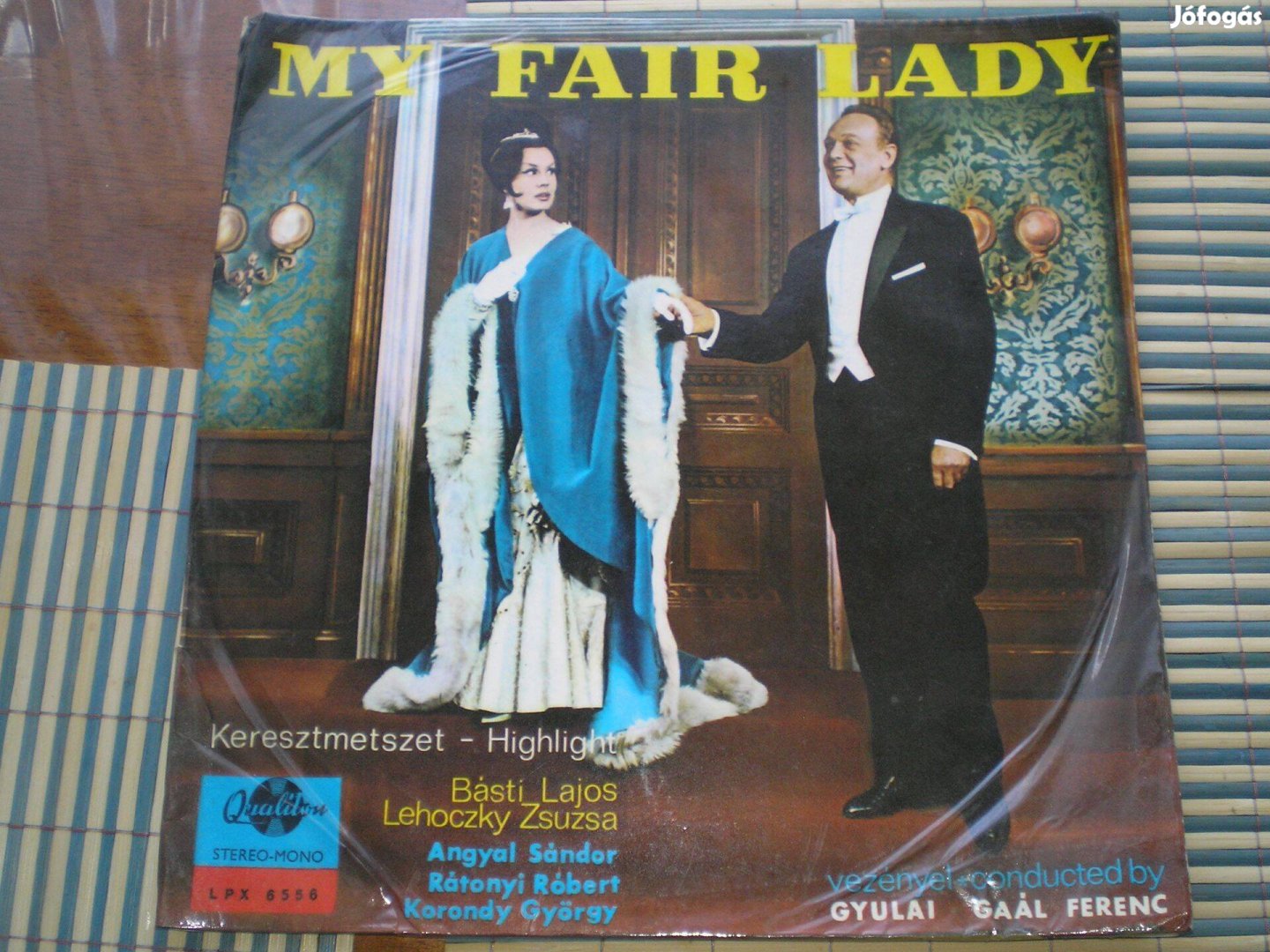 My Fair Lady bakelit lemez LP Lehoczky Zsuzsa Básti Lajos Csak telefon