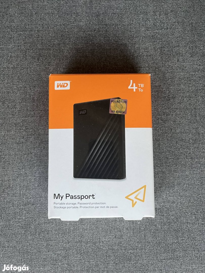 My Passport 4 TB merevlemez Új