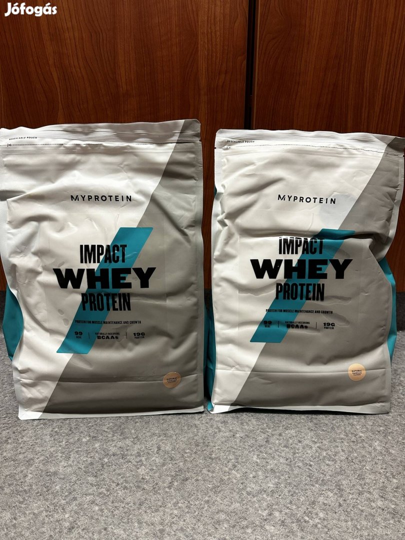 Myprotein 2x2.5kg Whey Protein Természetes Vanília ízű