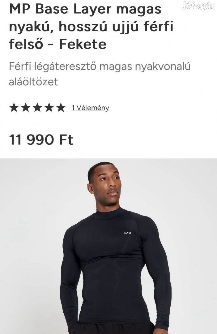 Myprotein edzős kompressziós póló XS