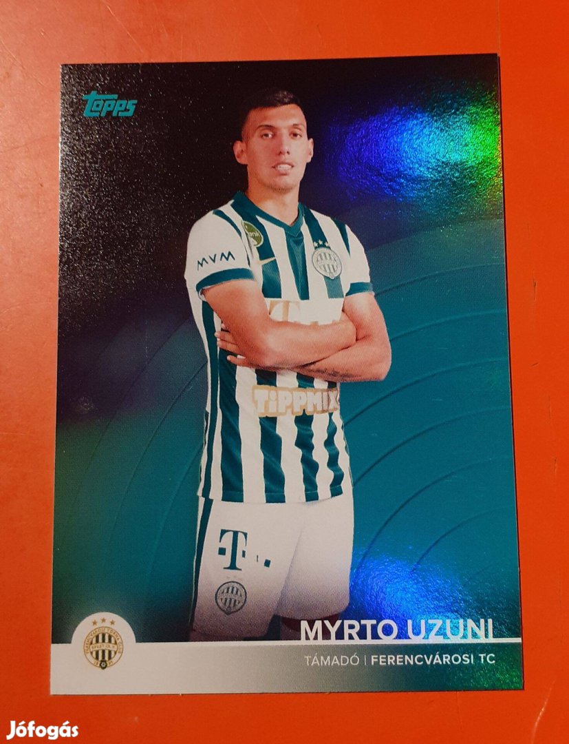 Myrto Uzuni /49-es számozású Topps focis kártya /Fradi , FTC /