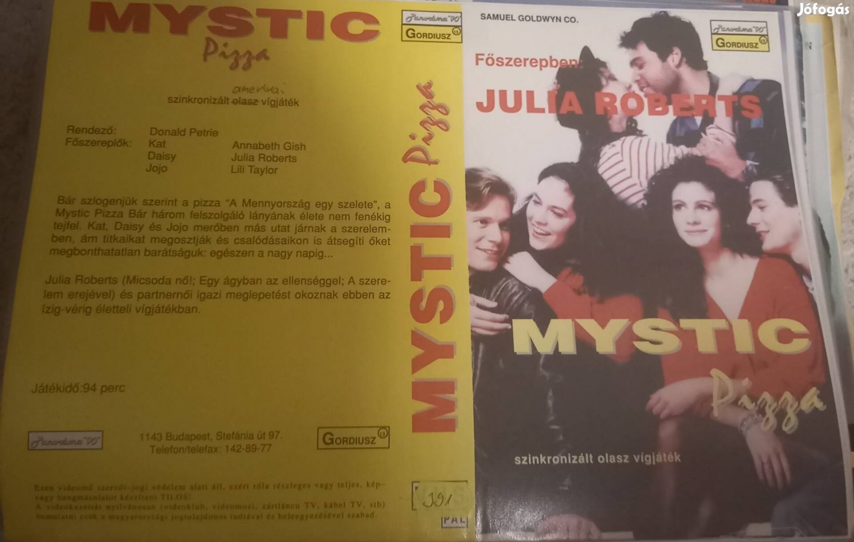 Mystic pizza - vígjáték vhs - Julia Roberts