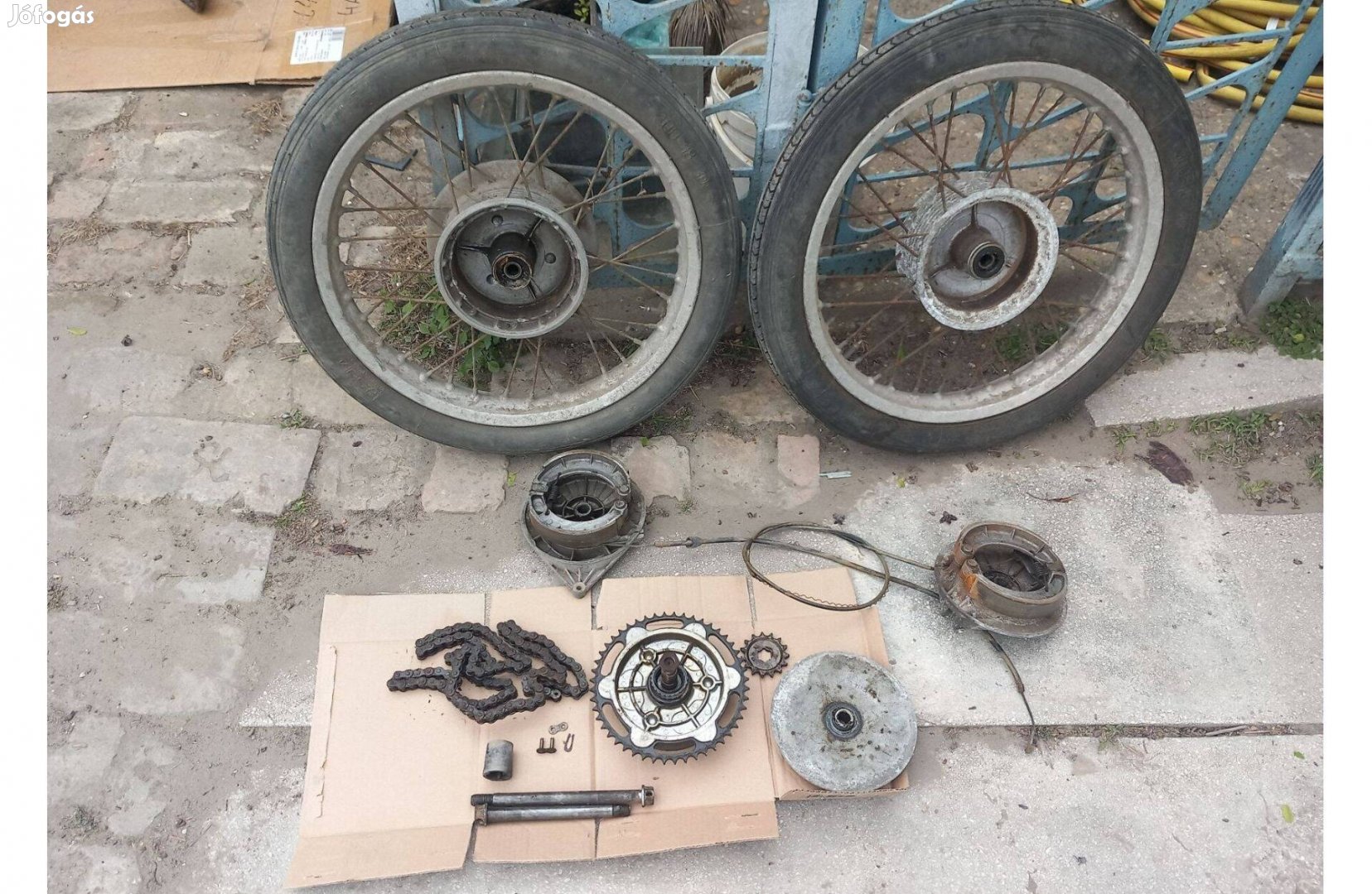 Mz Es 125 , 19 colos komplett kerék szett