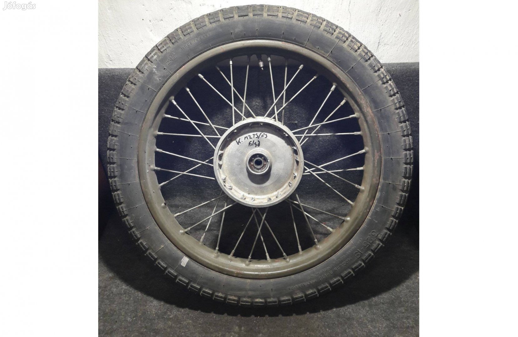 Mz TS Es ETS katonai komplett első kerék 19 coll