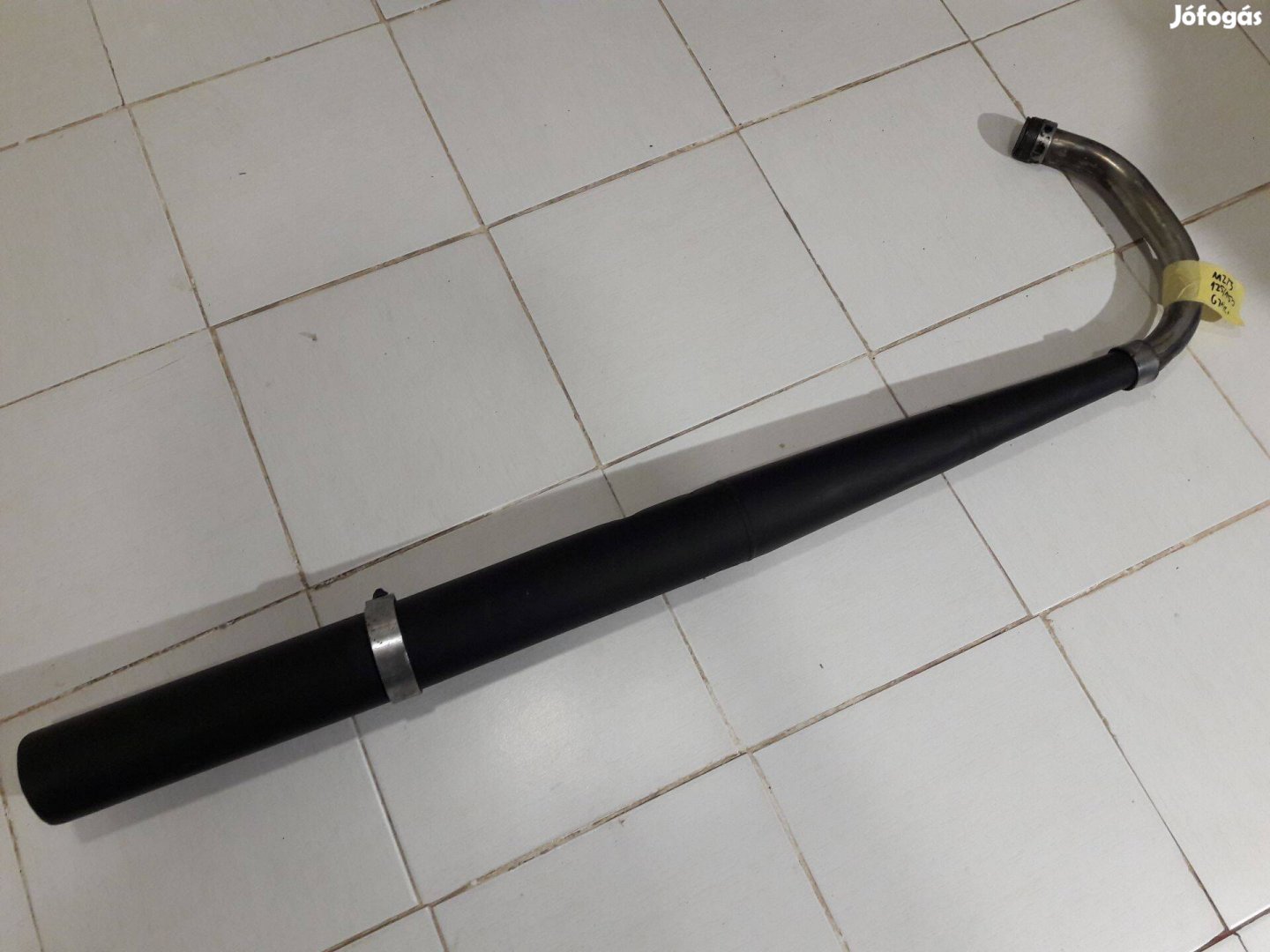 Mz Ts 125 150 komplett gyári kipufogó szett fekete