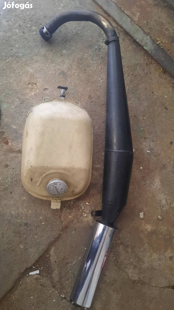 Mz Ts kipufogó és Schwalbe benzintank