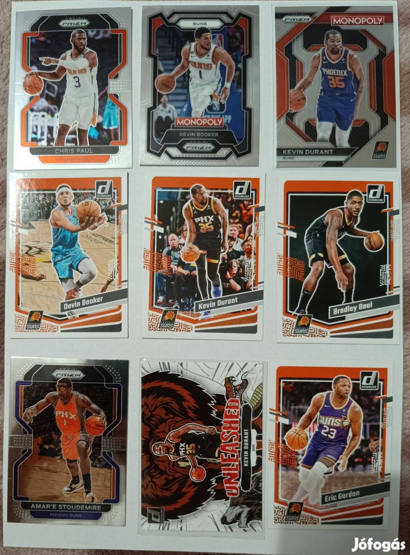 NBA kosaras kártya(Suns) - 9 db
