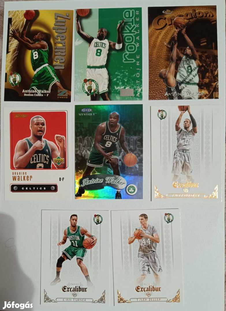 NBA kosaras kártya -8 db_Celtics