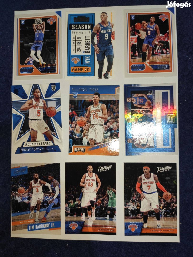 NBA kosaras kártya - Knicks 9db