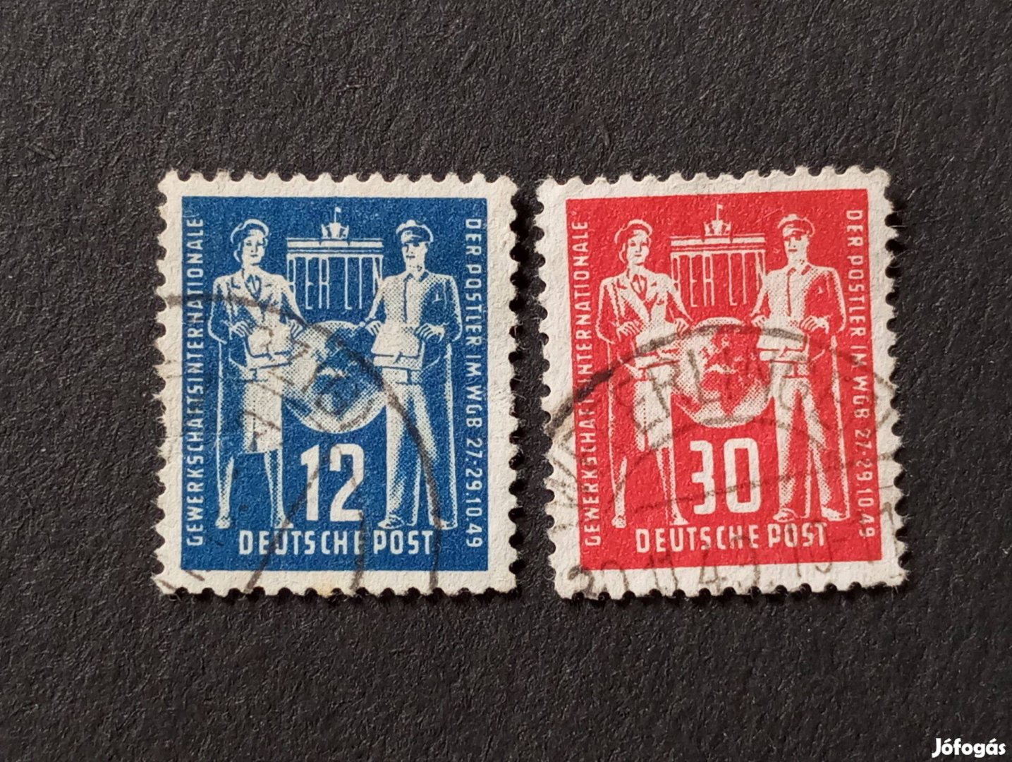 NDK DDR 1949 Postahivatali alkalmazottak kongresszusa komplett bélyegs
