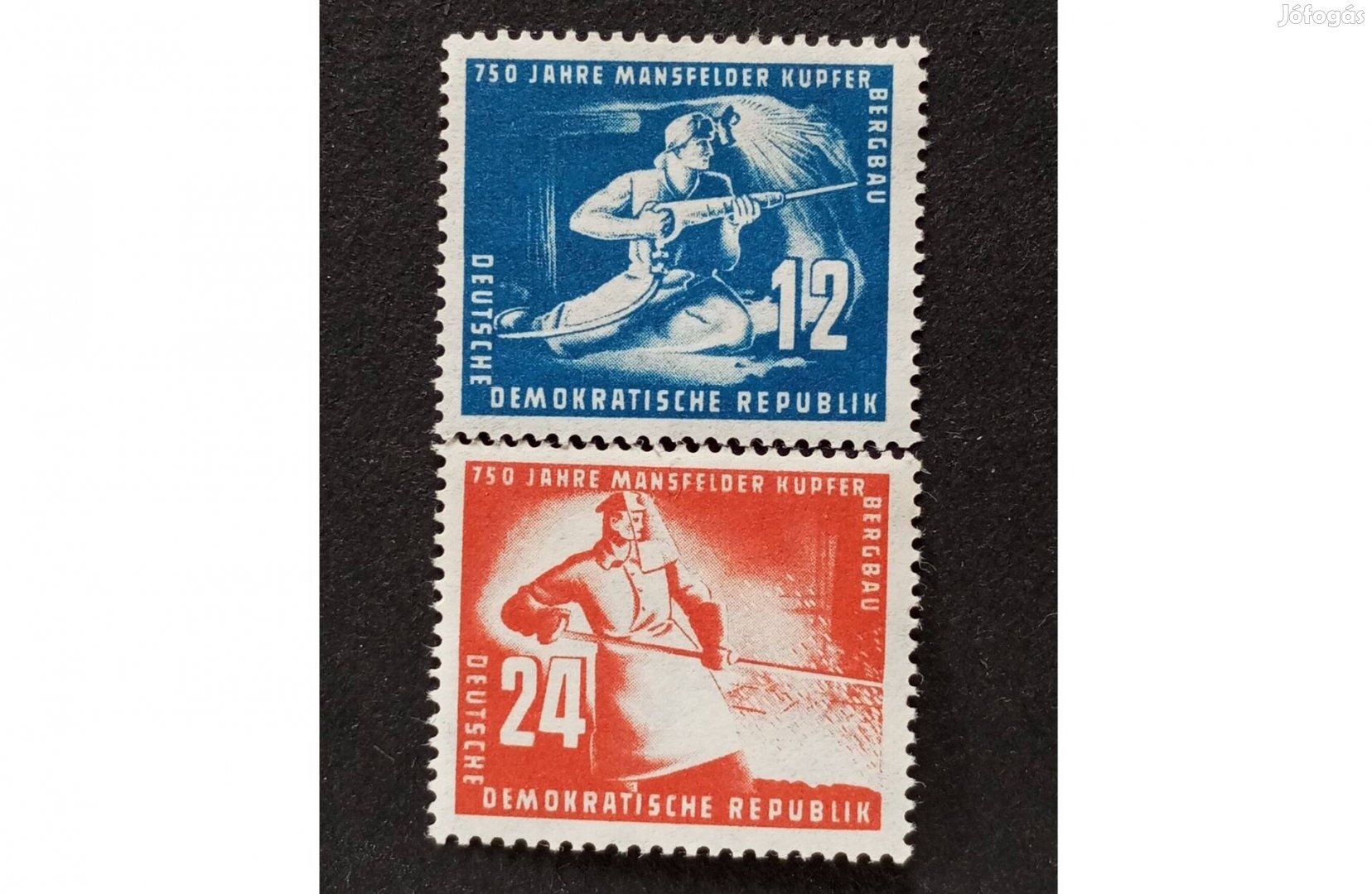 NDK DDR 1950 Mansfelder's Cobbermines 750. évfordulója postatiszta