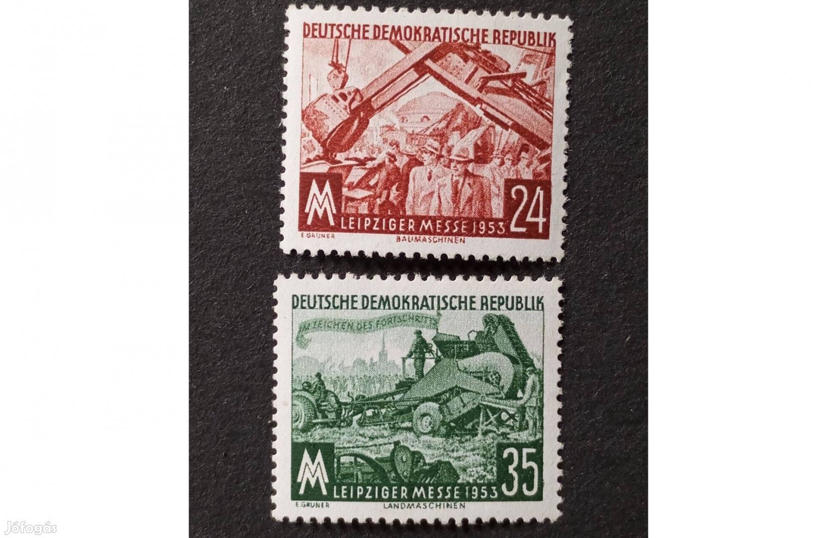 NDK DDR 1953 Lipcsei Vásár komplett postatiszta bélyeg sor