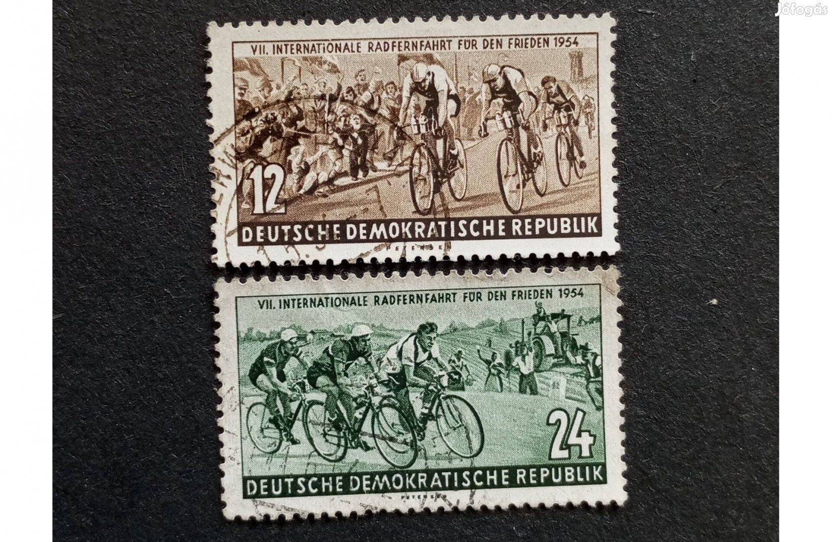 NDK DDR 1954 A békeesemény komplett bélyegsor Mi.426-427