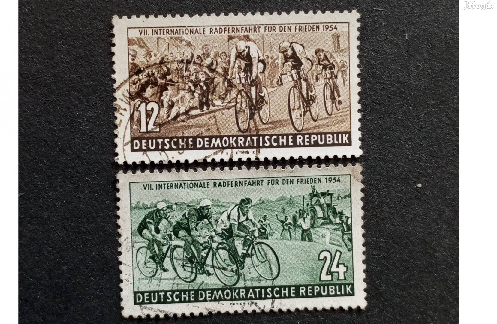 NDK DDR 1954 A békeesemény komplett bélyegsor Mi.426-427