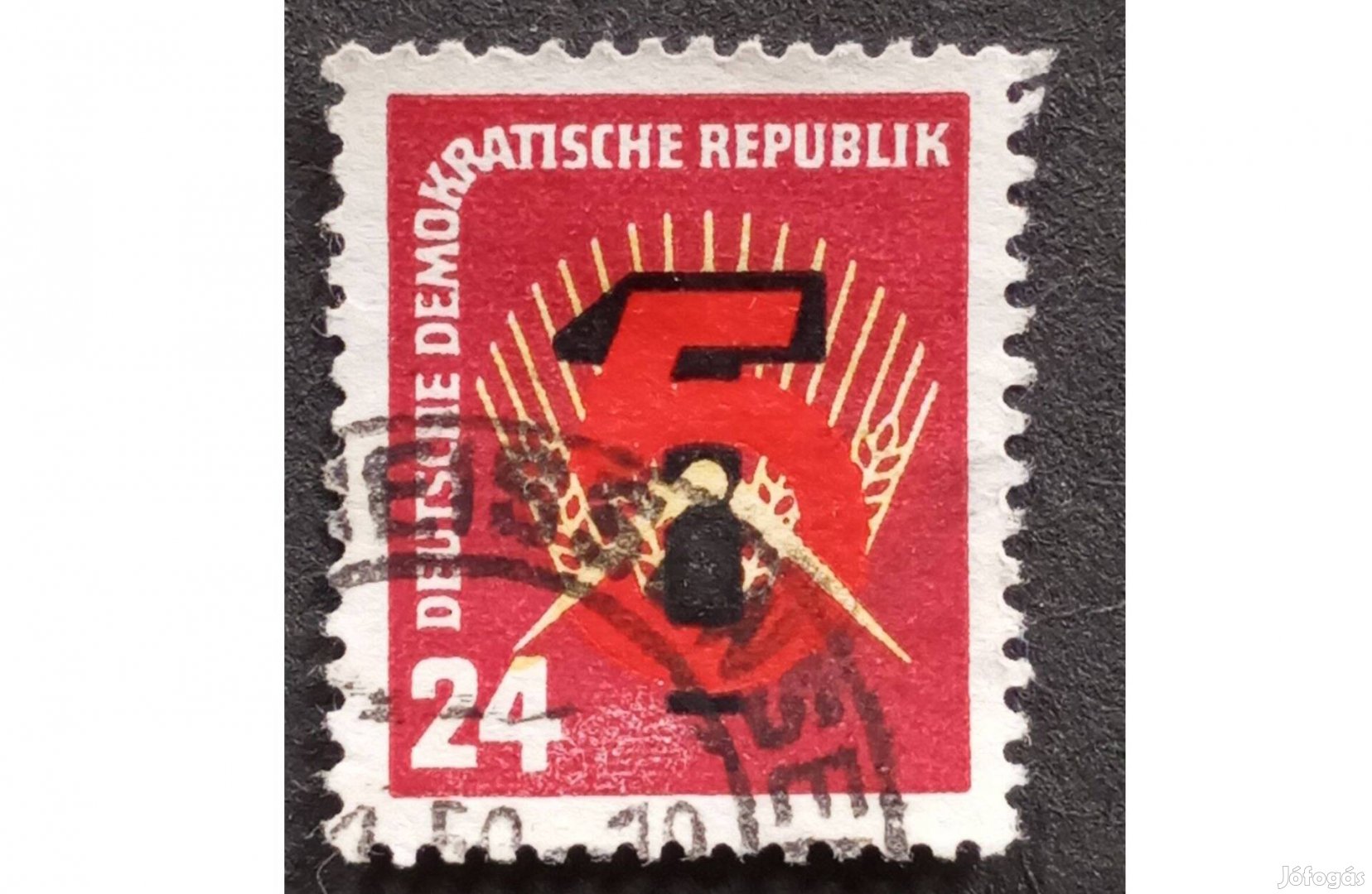 NDK DDR bélyeg 1951 Az ötéves terv