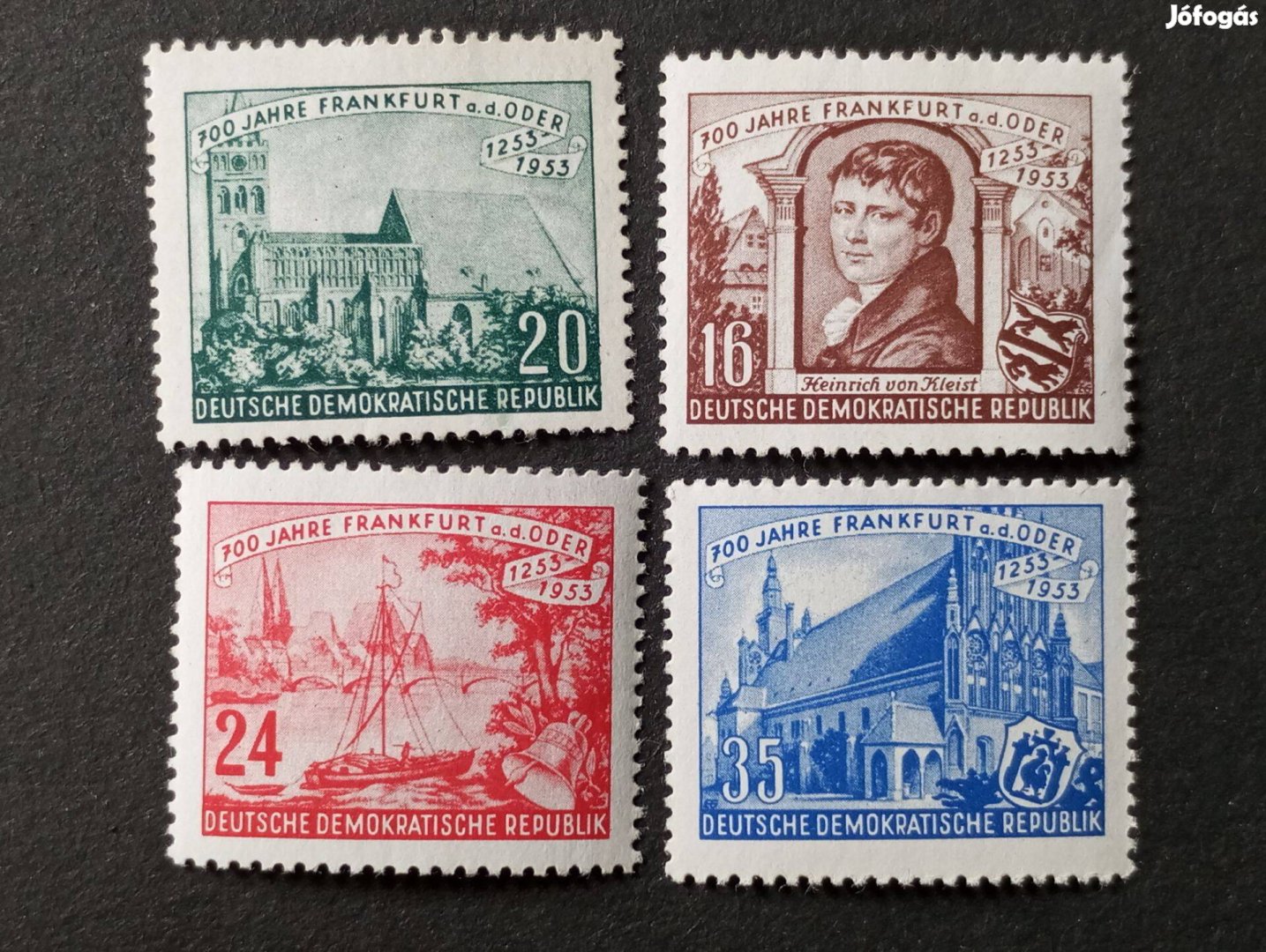 NDK DDR komplett postatiszta bélyeg sor 1953 Frankfurt és Odera 700