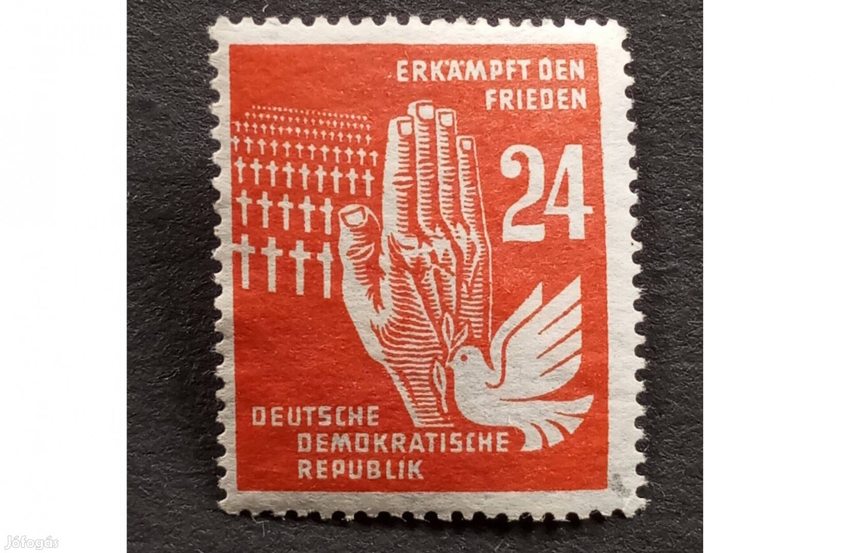 NDK DDR postatiszta bélyeg 24Pfg 1950 A béke napja Mi.279