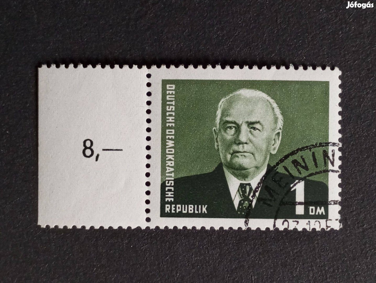 NDK DDR postatiszta bélyeg szívességi pecséttel Mi. 325zxii 1952-1953