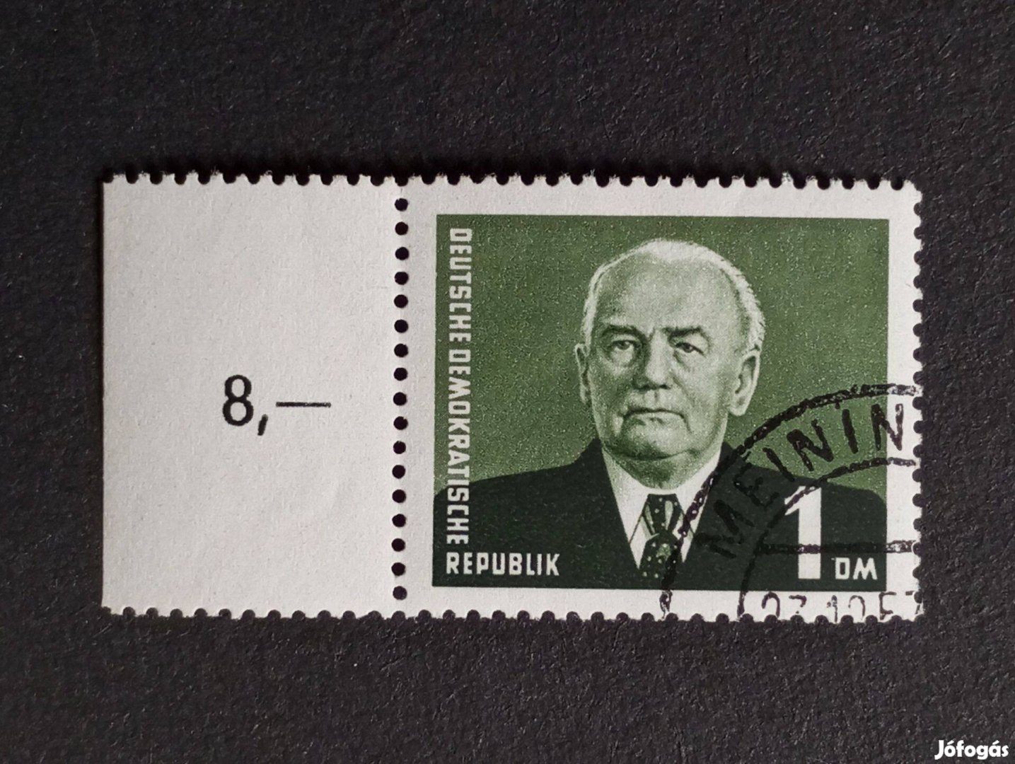 NDK DDR postatiszta bélyeg szívességi pecséttel Mi. 325zxii 1952-1953