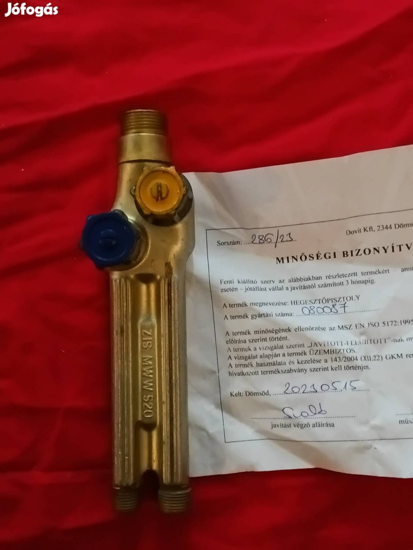 NDK hegesztő lánghegesztő markolat felújított 