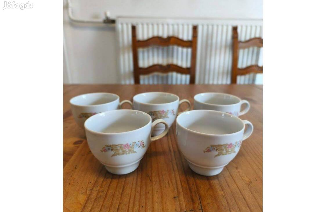 NDK porcelán teás csésze 5 db