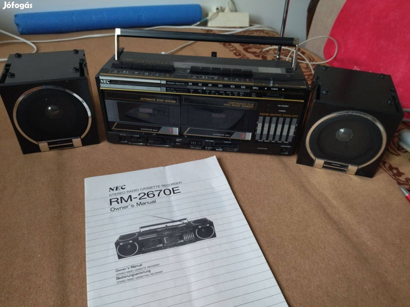 NEC RM 2670 rádiós magnó hangfallal