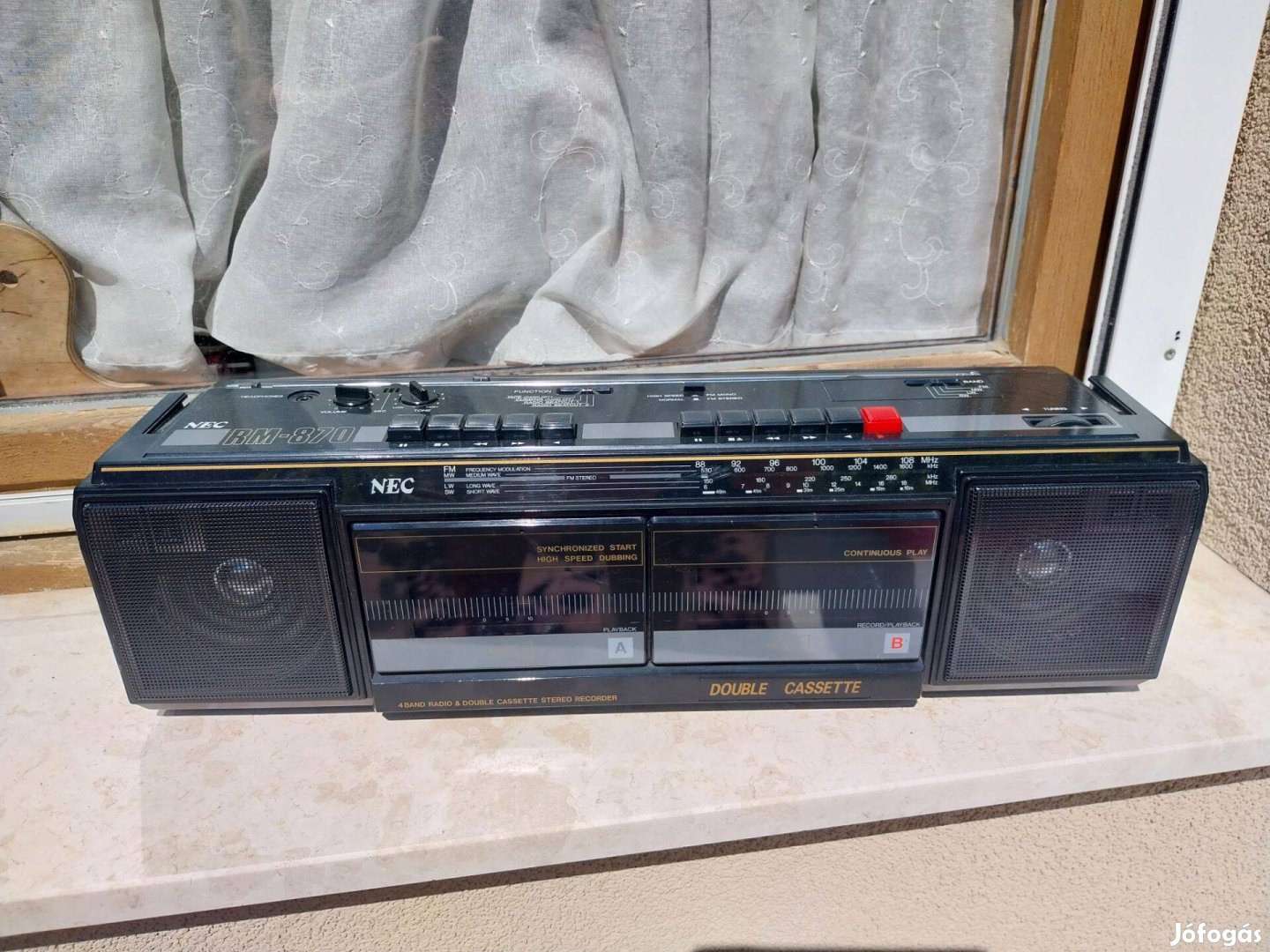 NEC RM-870 2 kazettás magnós rádió