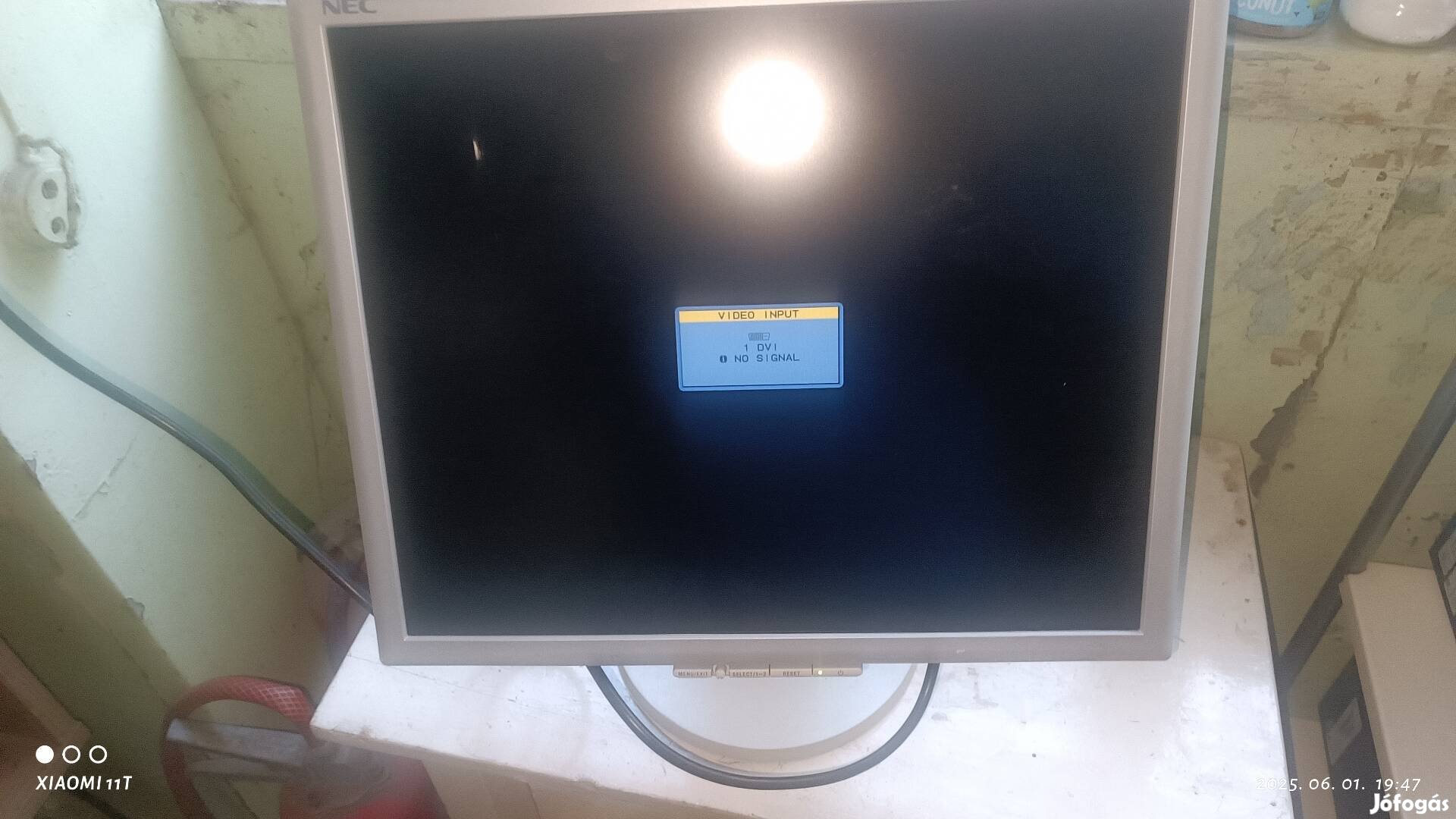 NEC multisync LCD 1970 nxp hibátlan "19"es monitor. Posta 