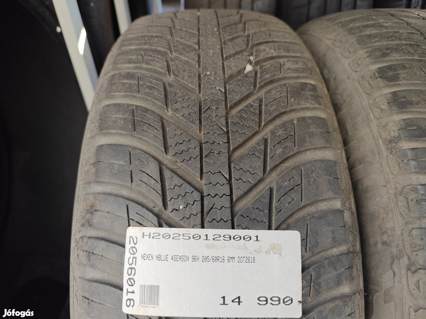 NEXEN NBLUE 4SEASON 96H 205/60R16 6MM DOT2618 HASZNÁLT NÉGYÉVSZAKOS