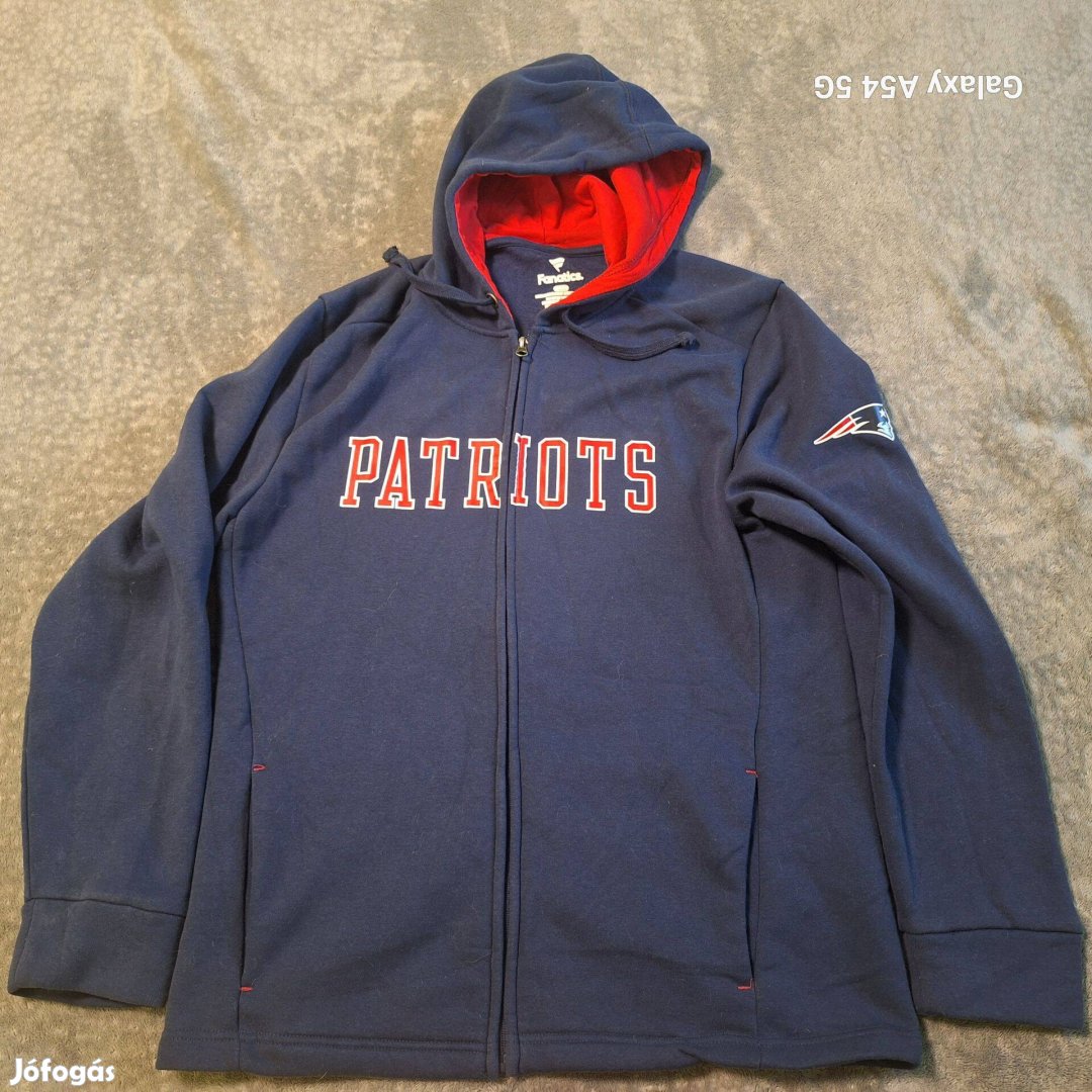 NFL Fanatics New England Patriots Kapucnis Pulóver M-Es