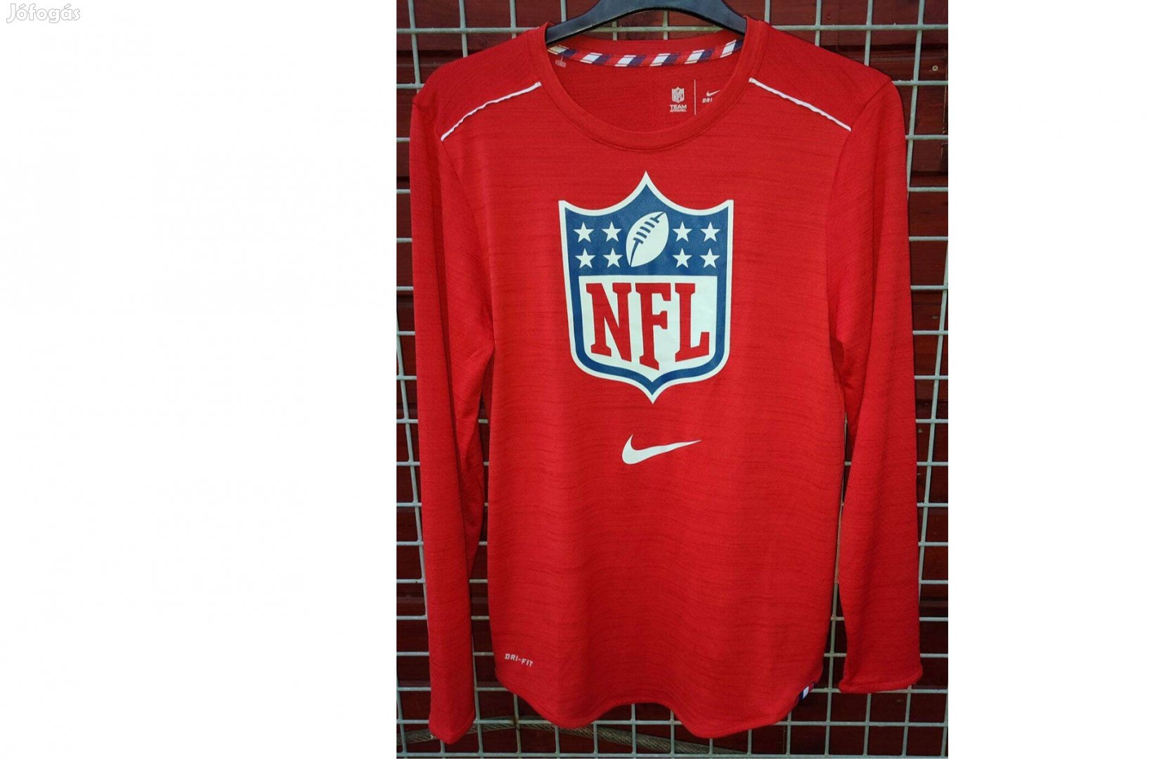 NFL piros eredeti Nike hosszú ujjú póló (S/M)