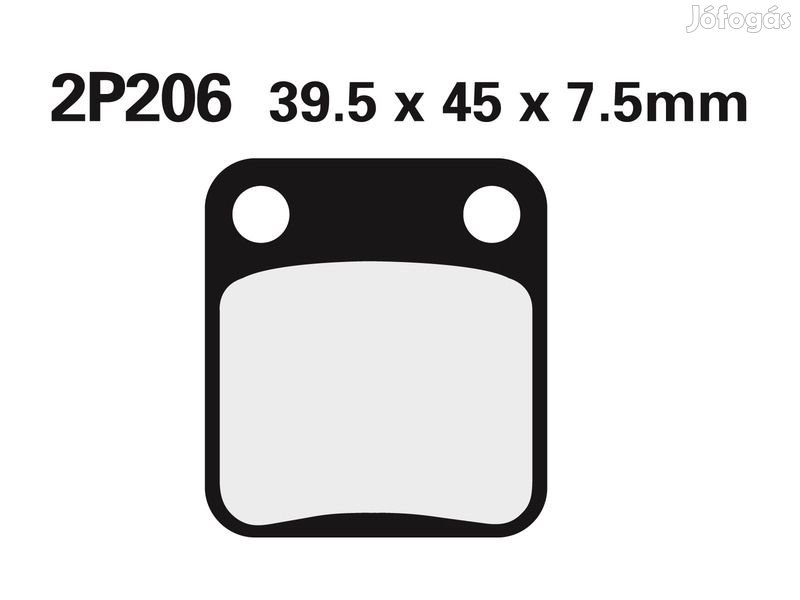 NISSIN Off-Road Félig Fémes Fékbetétek - 2P-206GS