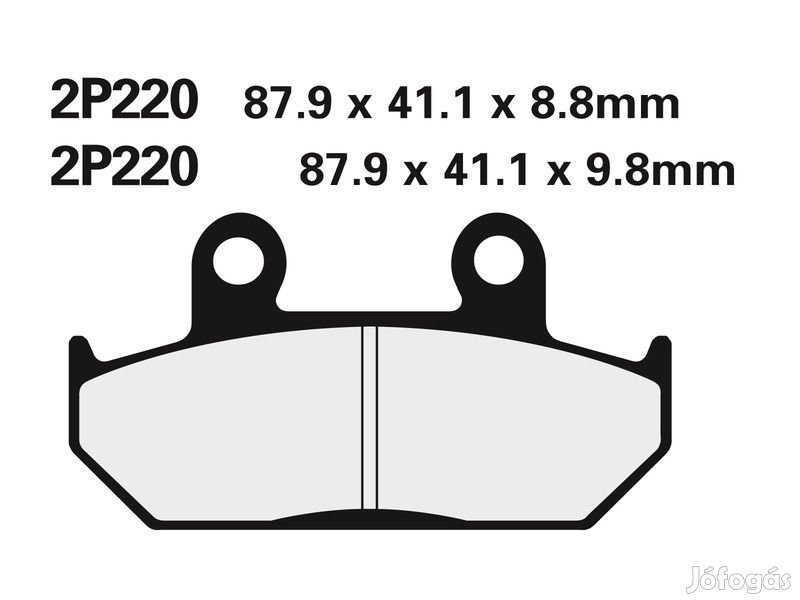 NISSIN Off-Road Félig Fémes Fékbetétek - 2P-220GS