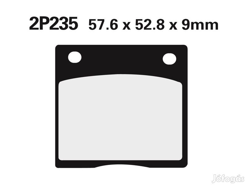 NISSIN Street Félig Fémes Fékbetétek - 2P-235NS
