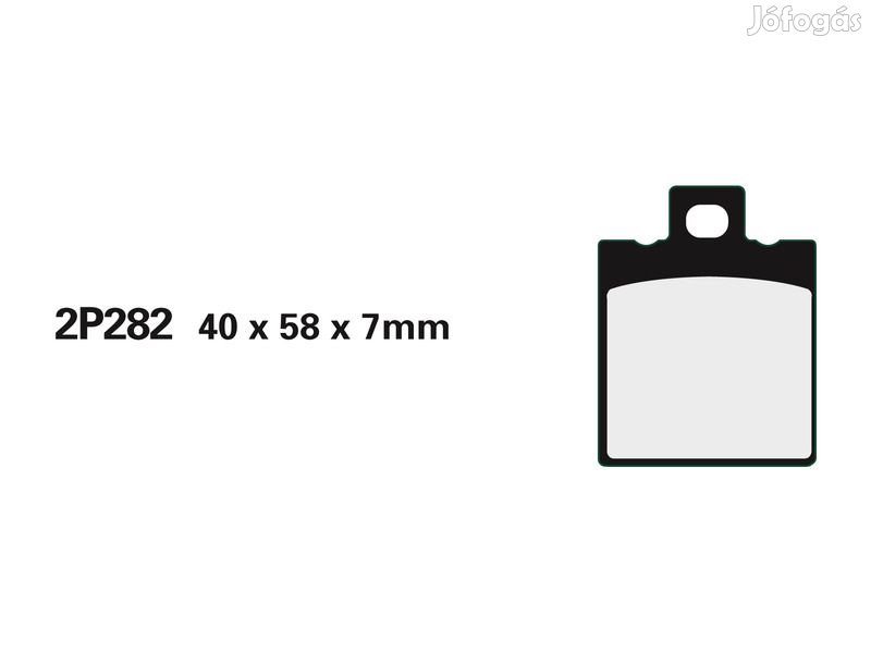 NISSIN utcai félig fémes fékbetétek - 2P-282NS