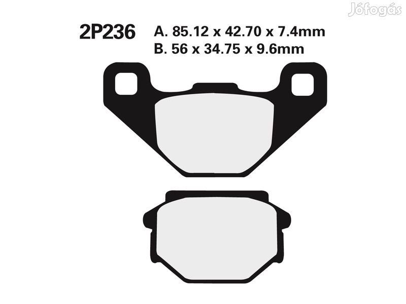 NISSIN utcai/terep szinterezett fém fékbetétek - 2P-236ST-MX