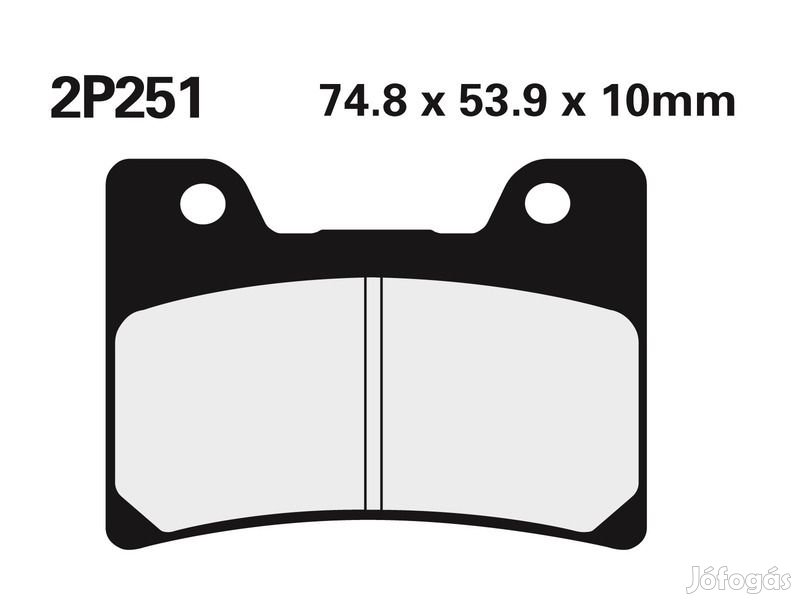 NISSIN utcai/terepes szinterezett fém fékbetétek - 2P-251ST